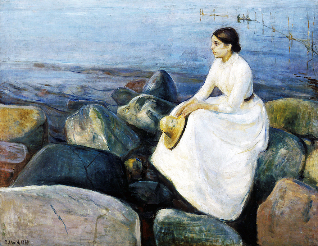 Inger on the Beach in Detail Edvard Munch